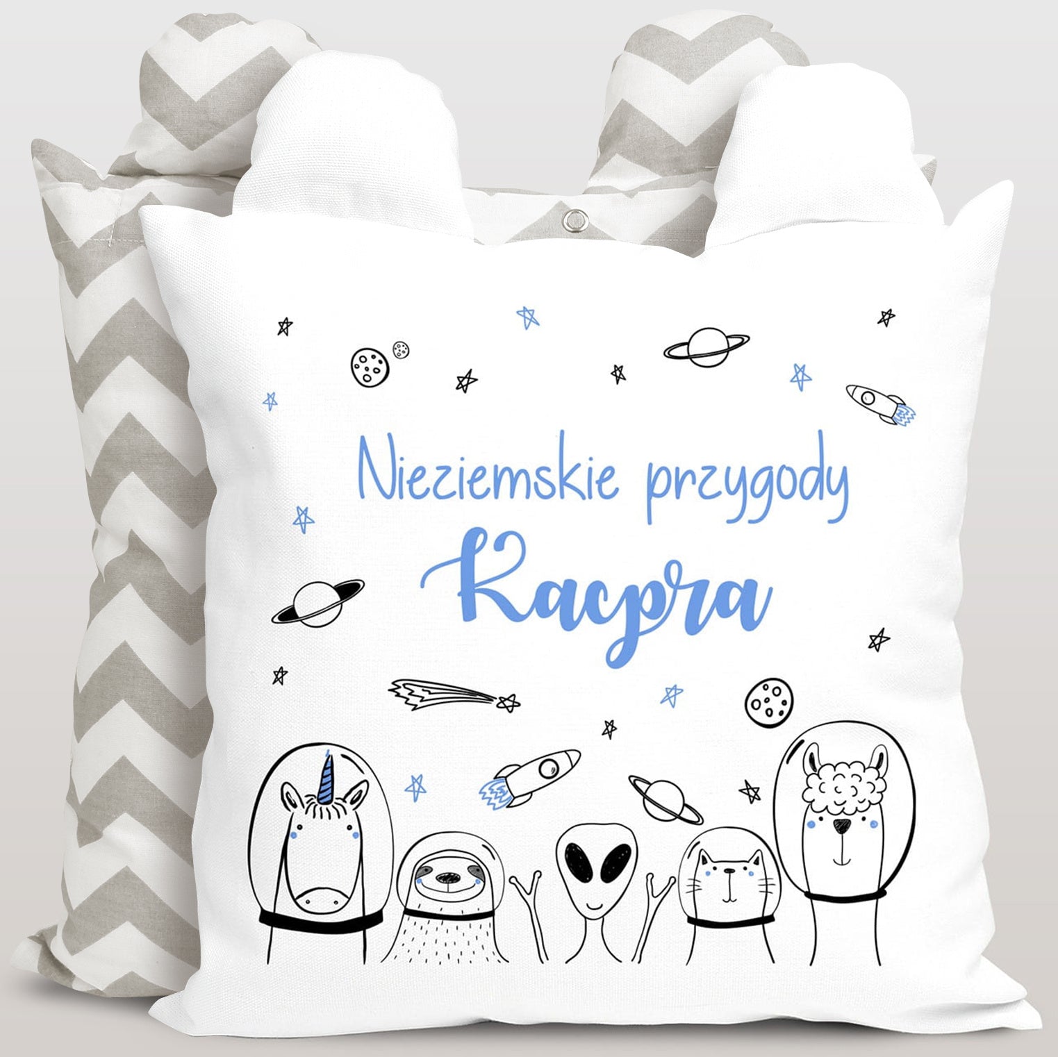 Poduszka na Dzień Dziecka - nieziemskie przygody prezent dla dziecka poduszka z nadrukiem