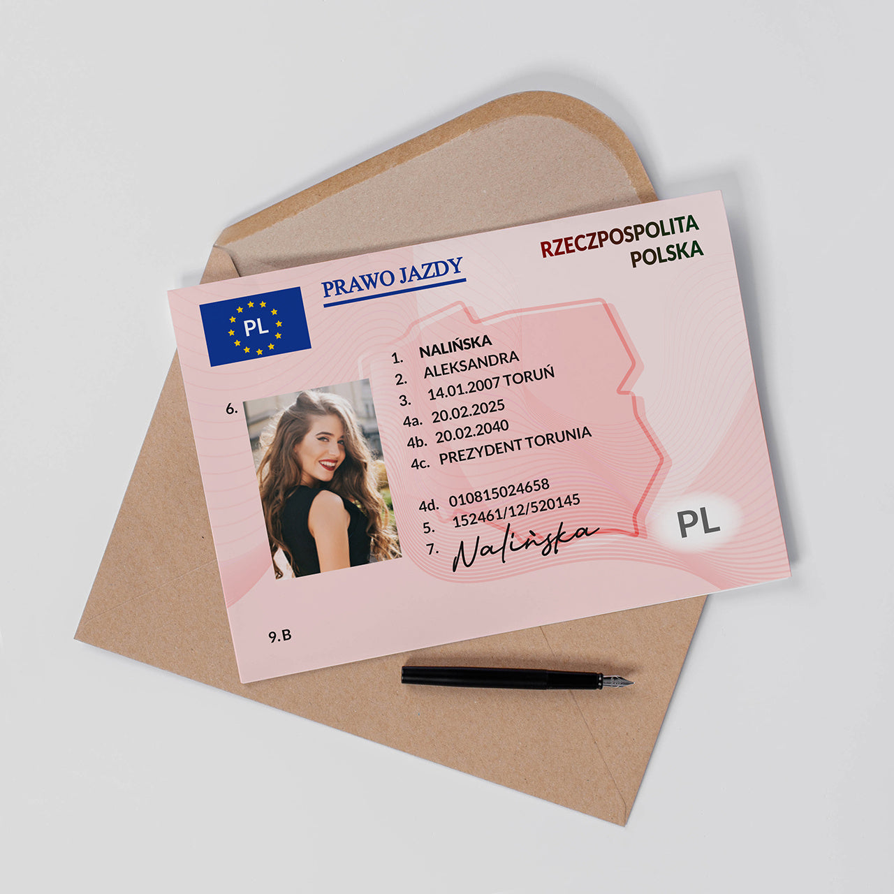 Kartka personalizowana - gratulacje za zdanie egzaminu na prawo jazdy