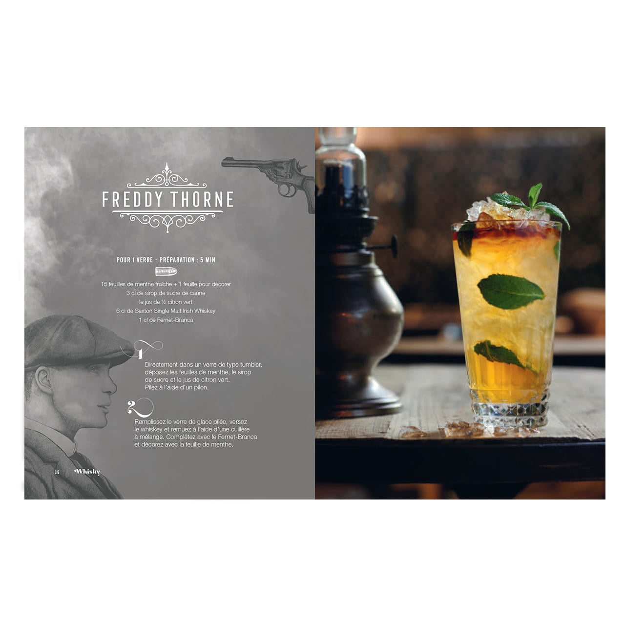 Książka Peaky Blinders Cocktail Book prezent dla fanów serialu peaky blinders ksiazka