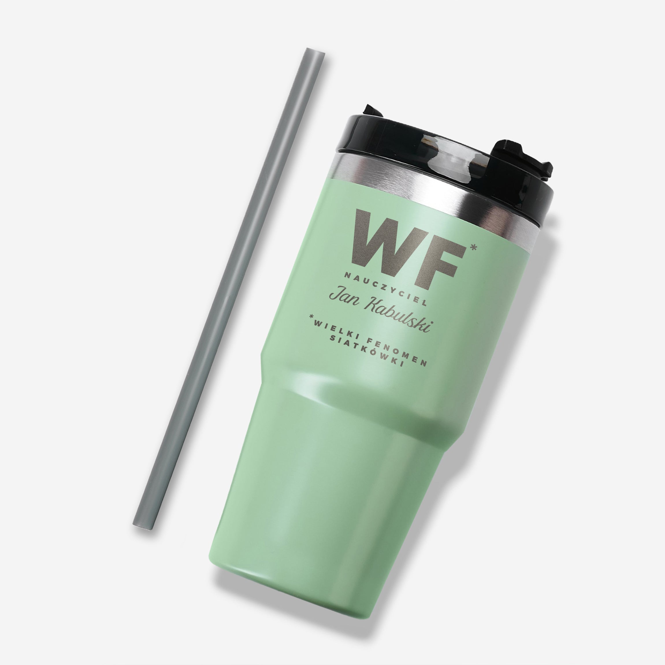 Kubek termiczny z grawerem - prezent dla nauczyciela wf prezent na dzień nauczyciela kubek termiczny dla nauczyciela