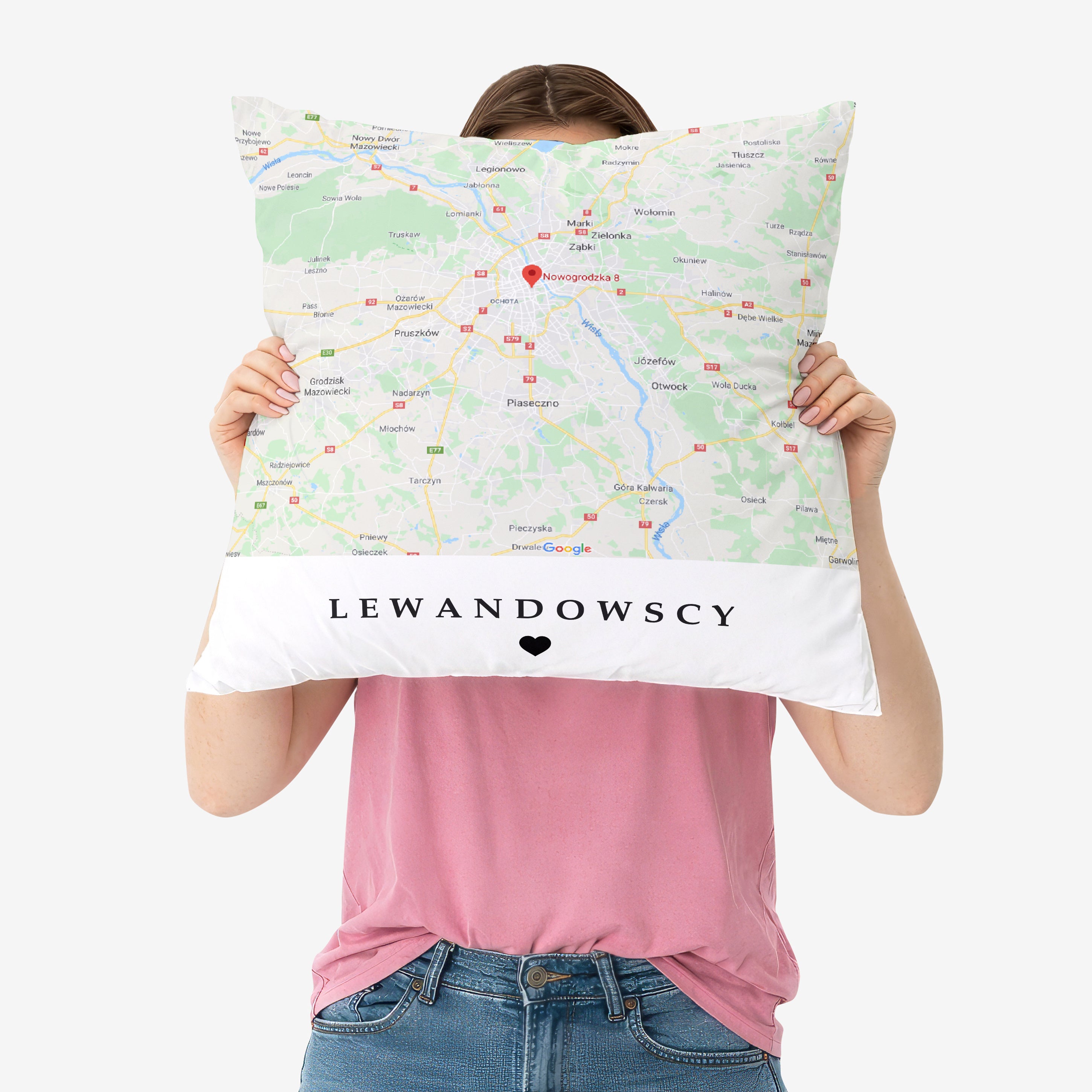 Dekoracyjna poduszka - prezent do nowego domu poduszka dekoracyjna prezent na nowy dom personalizowana poduszka