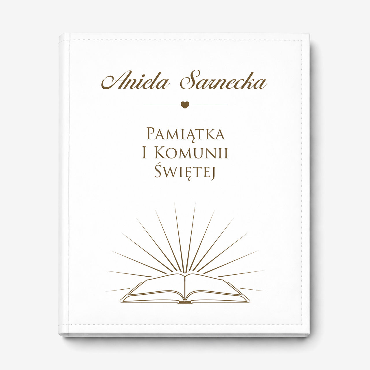 Album z grawerem na pamiątkę Komunii Świętej album na Komunię pamiątka Komunii Świętej