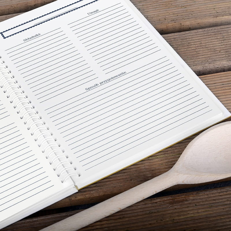 Personalizowany zeszyt na przepisy ze zdjęciami - foodporn prezent dla kucharza zeszyt do przepisów