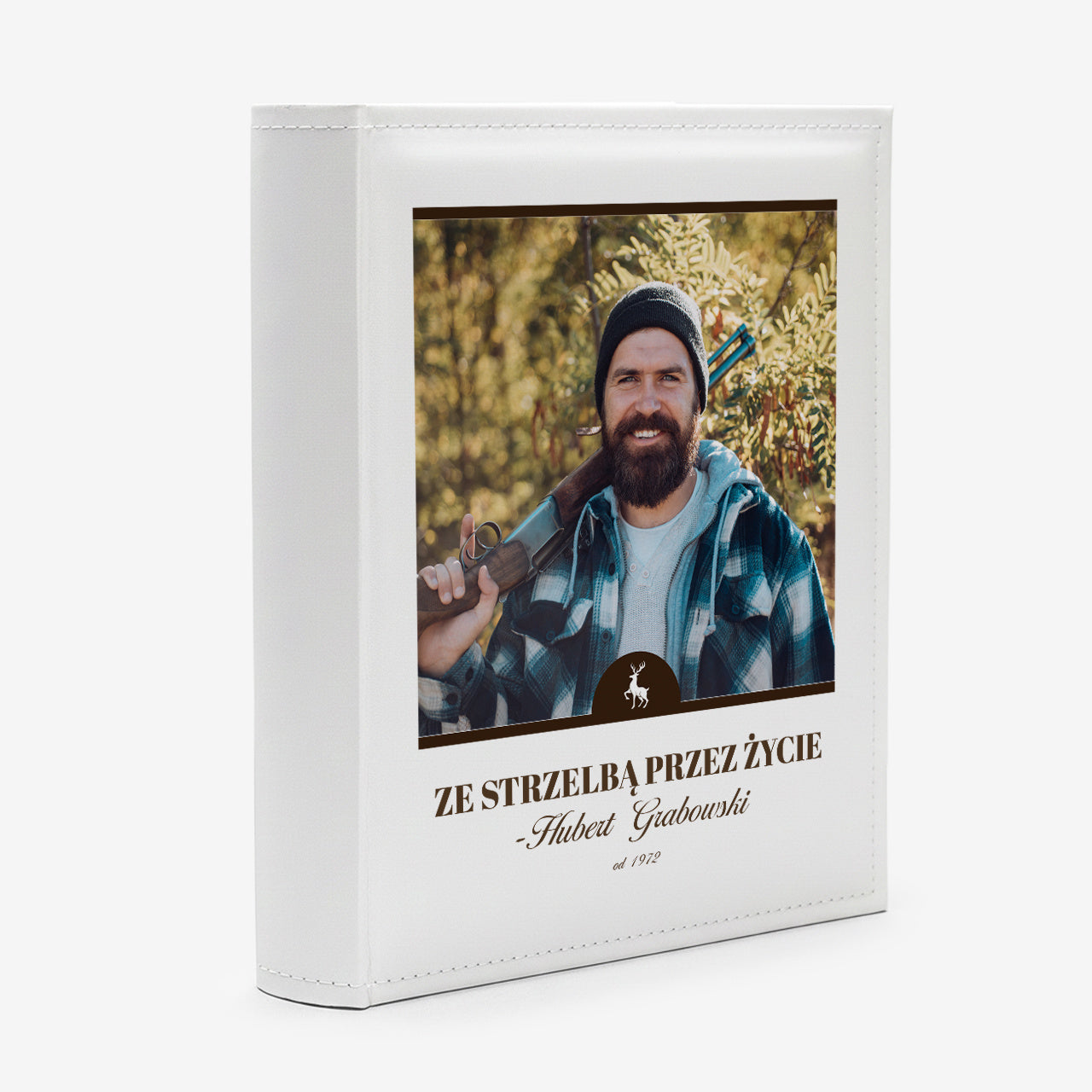 Album na zdjęcia dla myśliwego prezent dla myśliwego personalizowany album album do zdjęć album do wklejania zdjęć