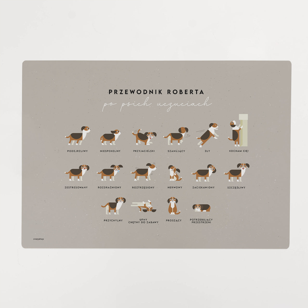 Personalizowana podkładka na biurko dla miłośnika psów