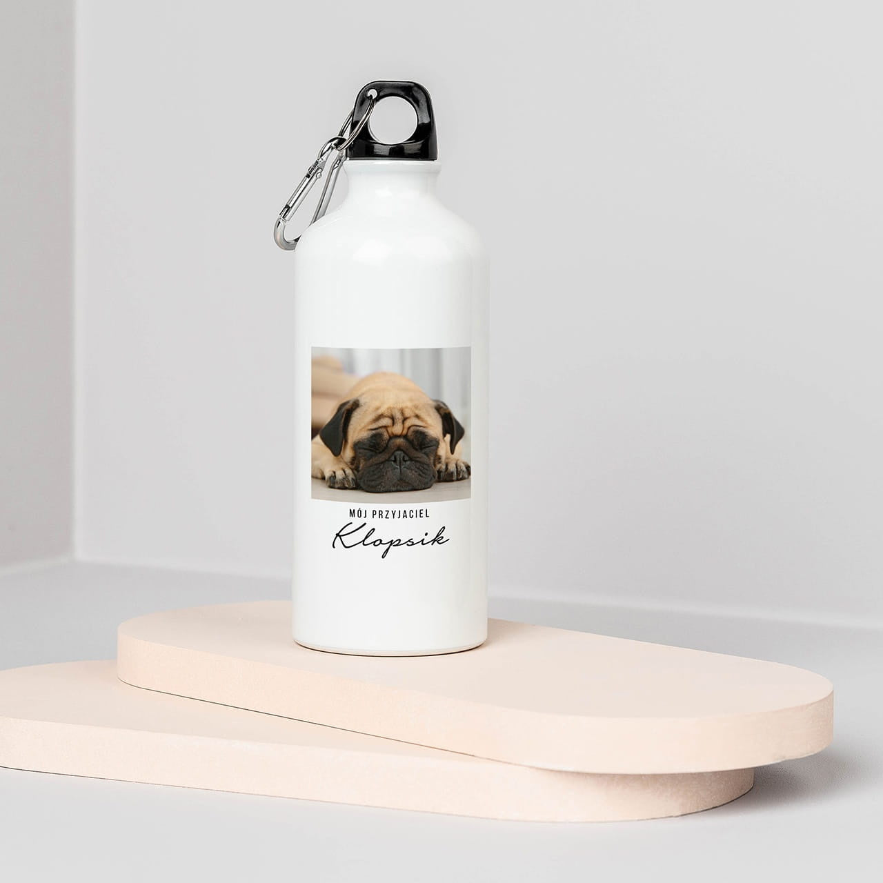 Personalizowany bidon ze zdjęciem - przyjaciel prezent dla psiarza bidon personalizowany prezent dla miłośnika psów