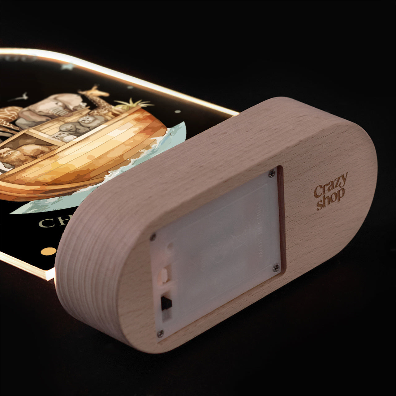 Dekoracyjna lampka led z personalizacją - pamiątka chrztu