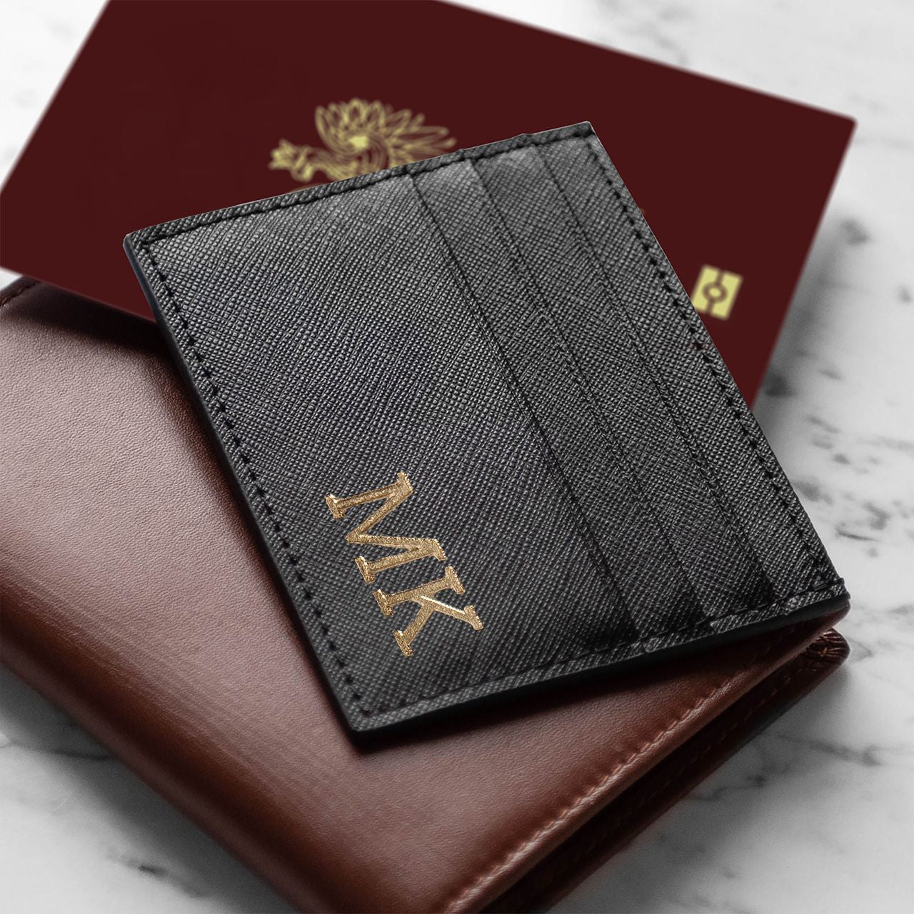 Personalizowane etui na karty - inicjały