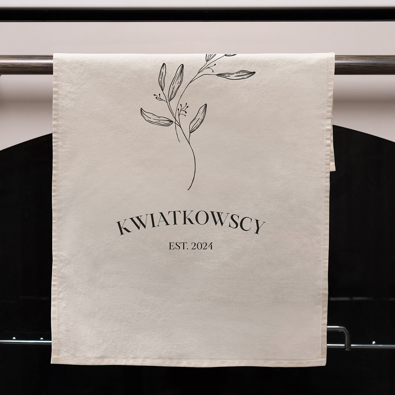Kuchenna ścierka z personalizacją na prezent do kuchni prezent do nowego mieszkania ręcznik kuchenny