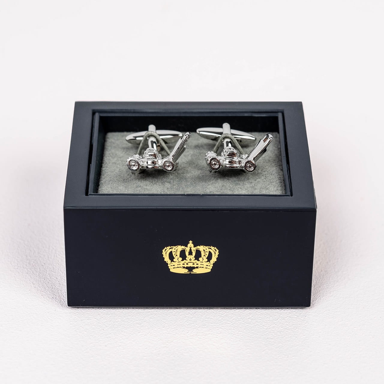 Spinki do koszuli dla ogrodnika - kosiarka prezent dla ogrodnika prezent dla działkowca