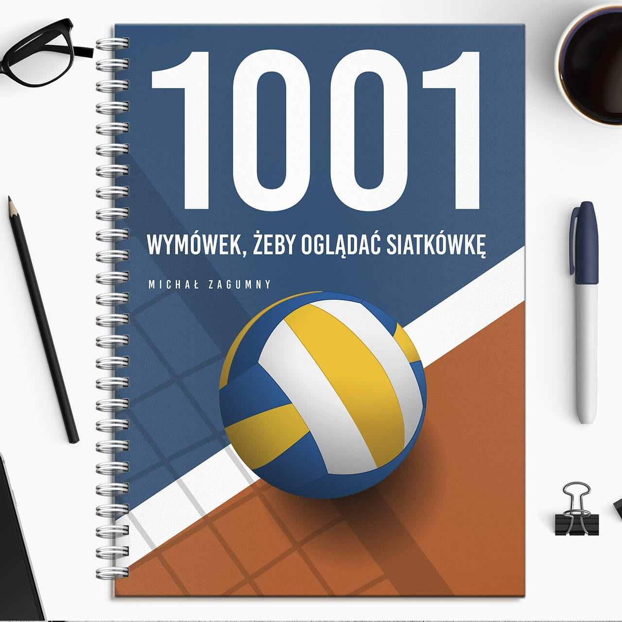 Personalizowany notatnik dla fana siatkówki