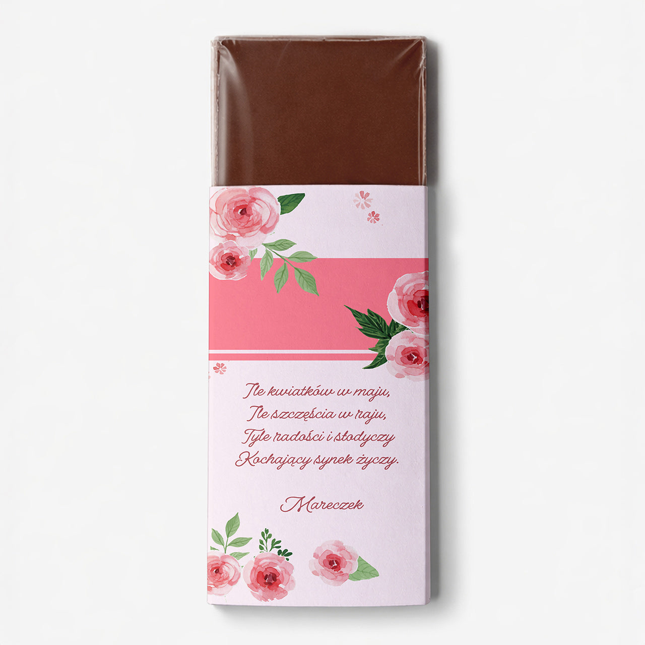 Personalizowana czekolada - upominek dla mamy prezent na dzień mamy czekolada belgijska