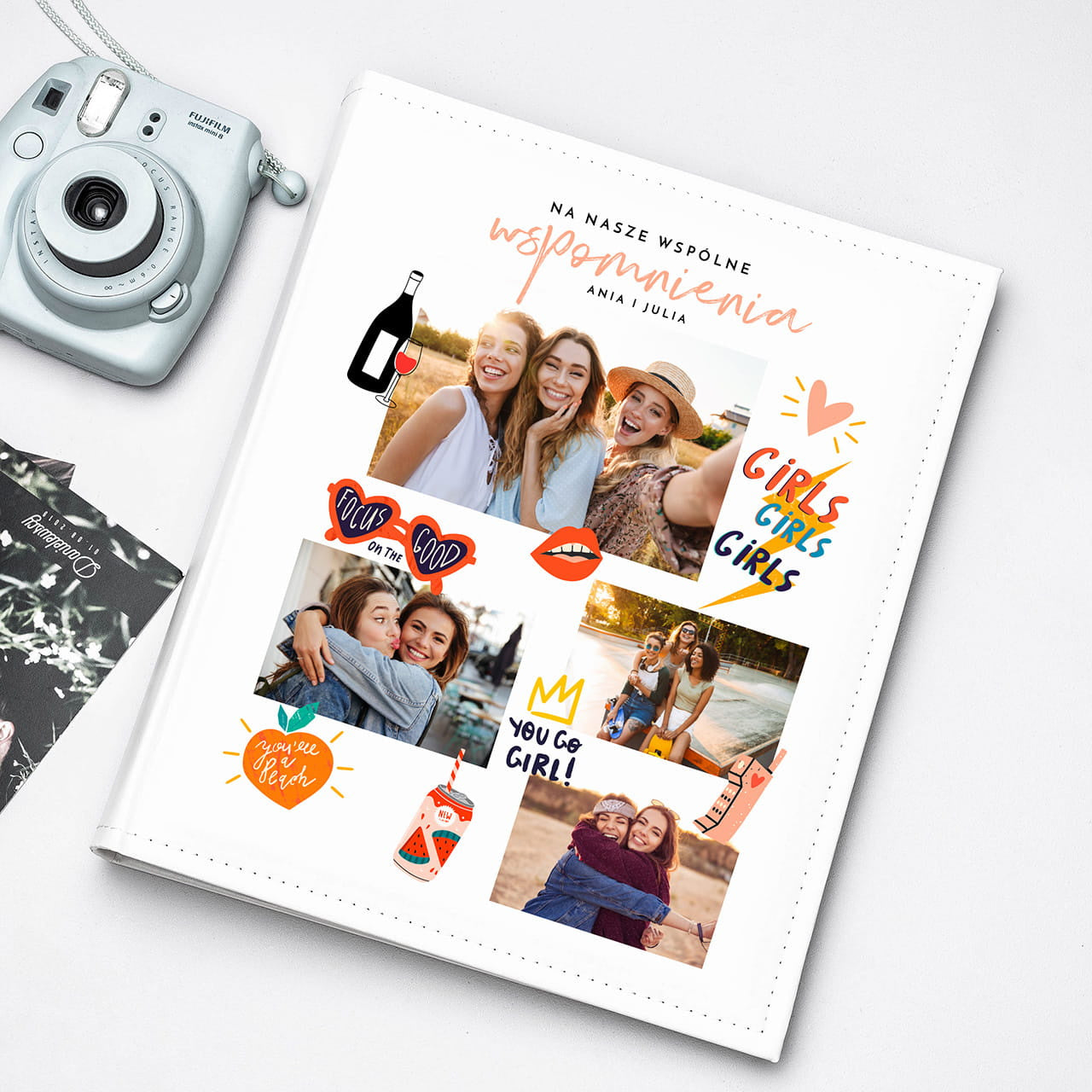 Personalizowany album na zdjęcia dla przyjaciółki prezent dla przyjaciółki album dla przyjaciółki album do zdjęć
