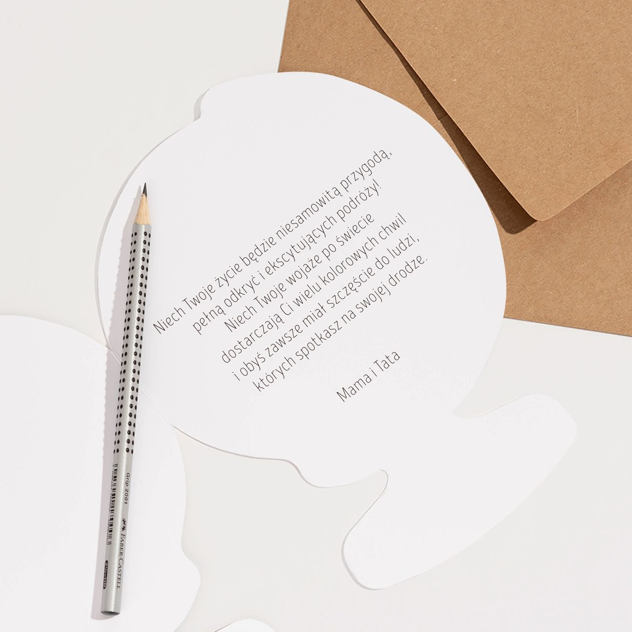Personalizowana kartka dla podróżnika - globus