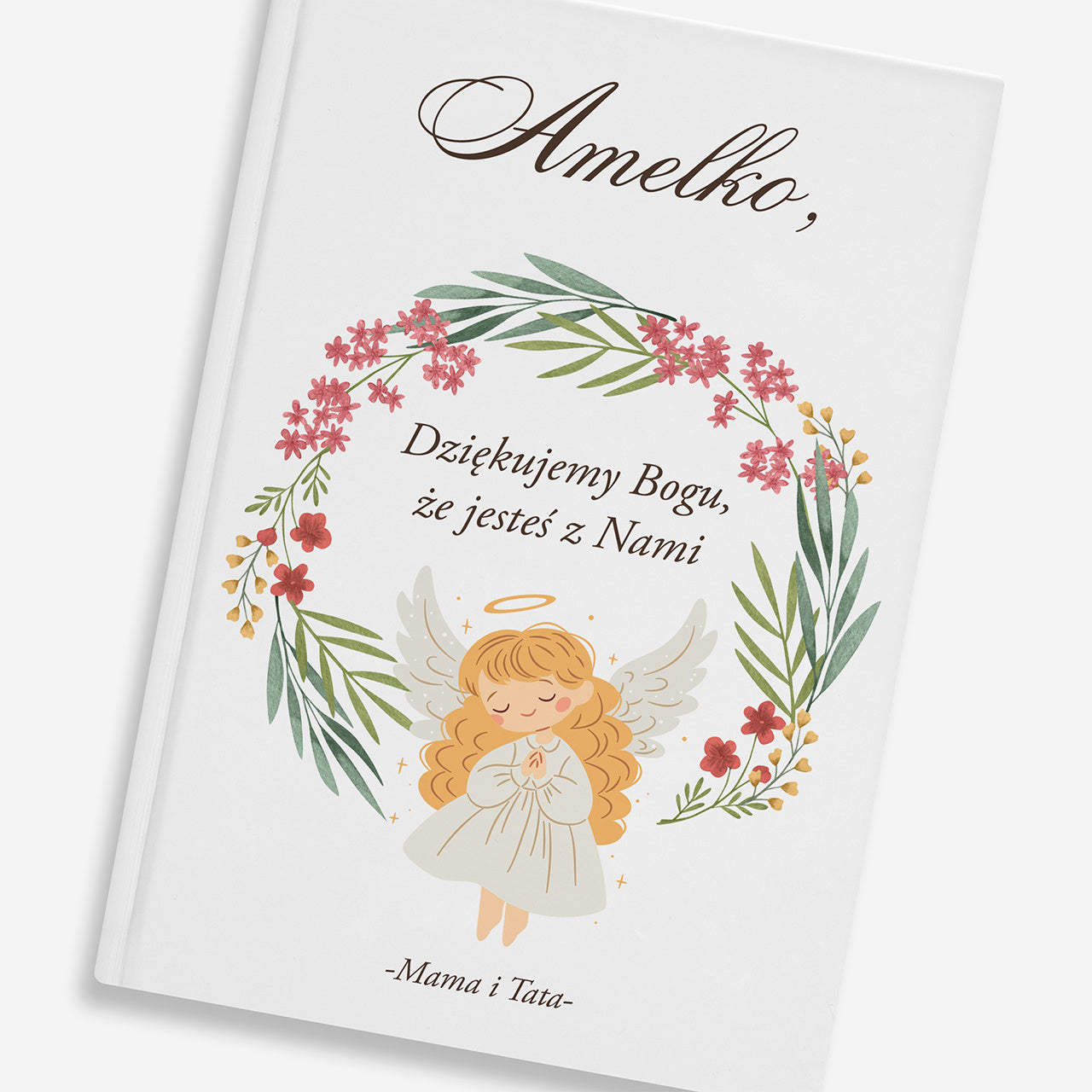 Biblia na chrzest dla dziewczynki - pamiątka chrztu świętego Biblia personalizowana prezent na Chrzest dla dziewczynki