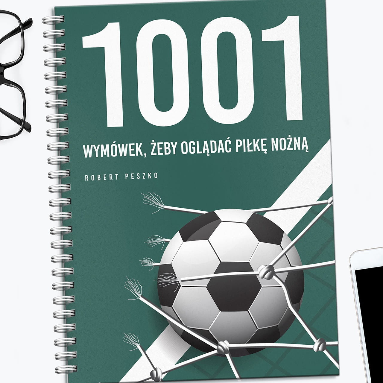 Personalizowany notatnik dla kibica piłki nożnej prezent dla kibica notatnik z nadrukiem