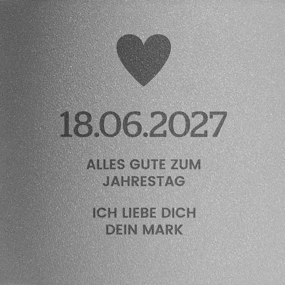 Personalisierter Blumentopf „Wichtiges Datum“ - praktisches Geschenk zum Hochzeitstag