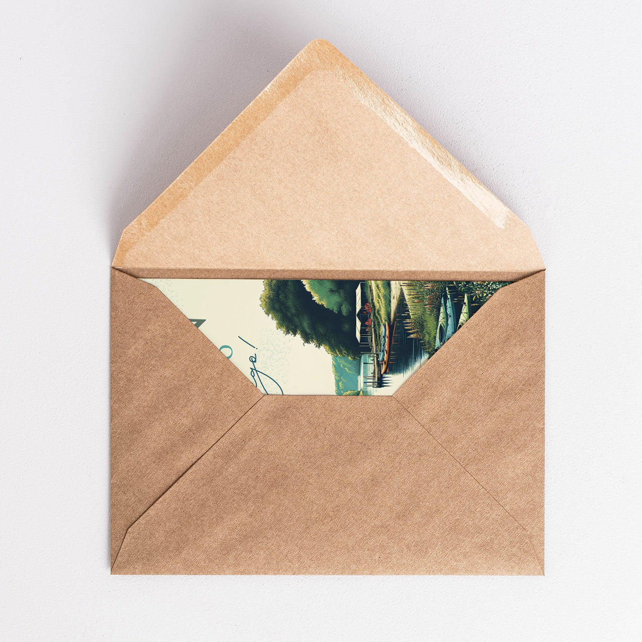 kartka dla kajakarza