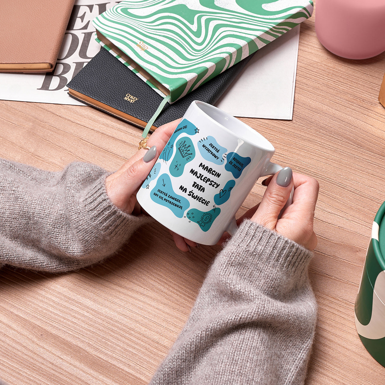 Kubek dla taty od dziecka prezent dla Taty na Dzień Taty wyjątkowy upominek dla Taty prezent od dziecka