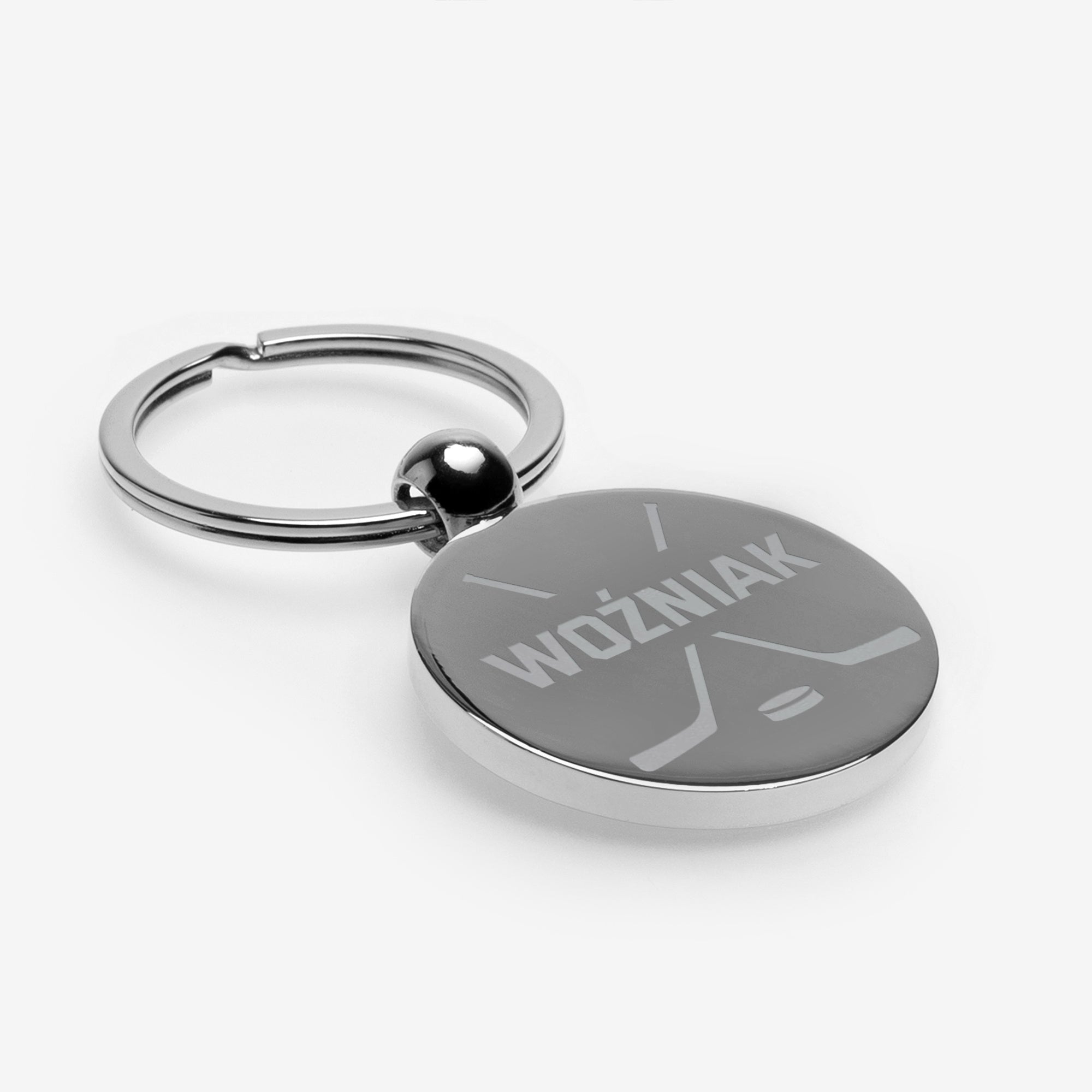 Brelok dla fana hokeja brelok dla hokeisty metalowy brelok personalizowany brelok prezent dla sportowca