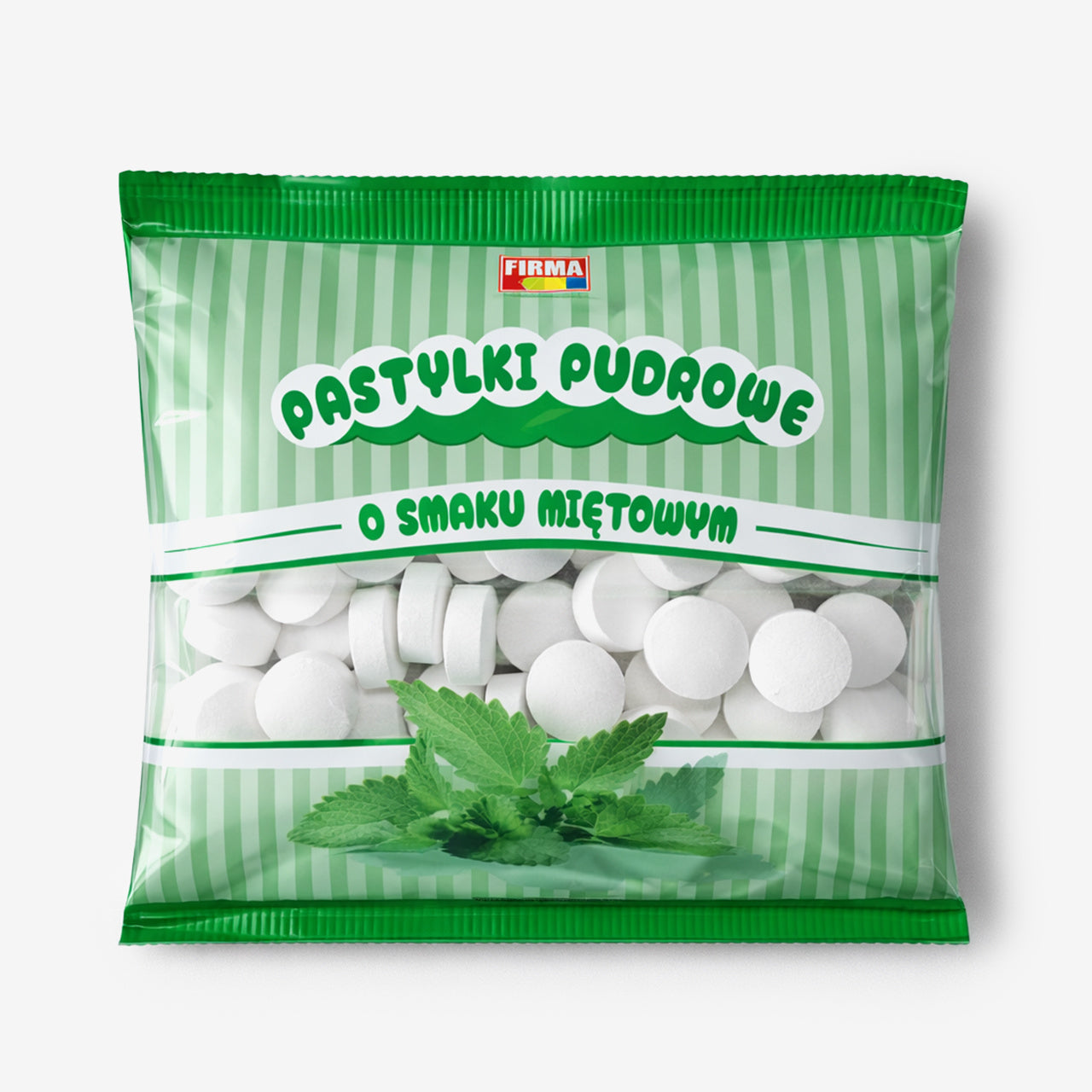 Pudrowe cukierki miętowe 150g pastylki pudrowe pastylki miętowe pastylki odświeżające