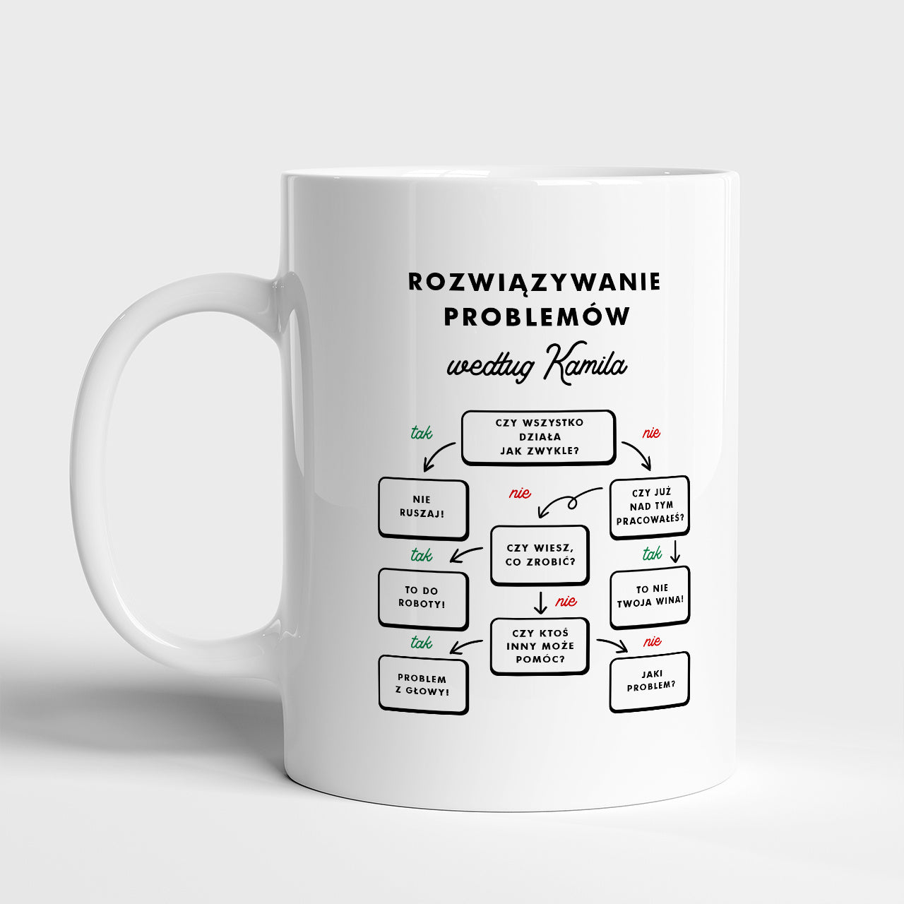 Zabawny kubek dla kolegi z pracy - upominek świąteczny kubek z nadrukiem na święta