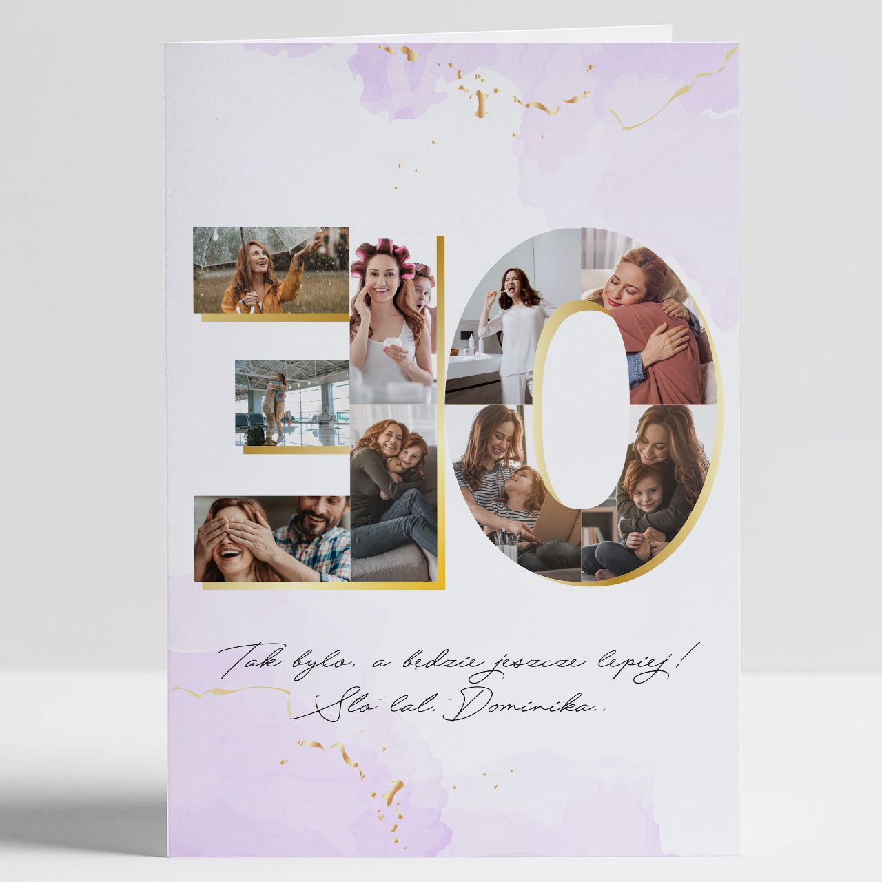 Personalizowana kartka XXL - prezent dla niej na 30