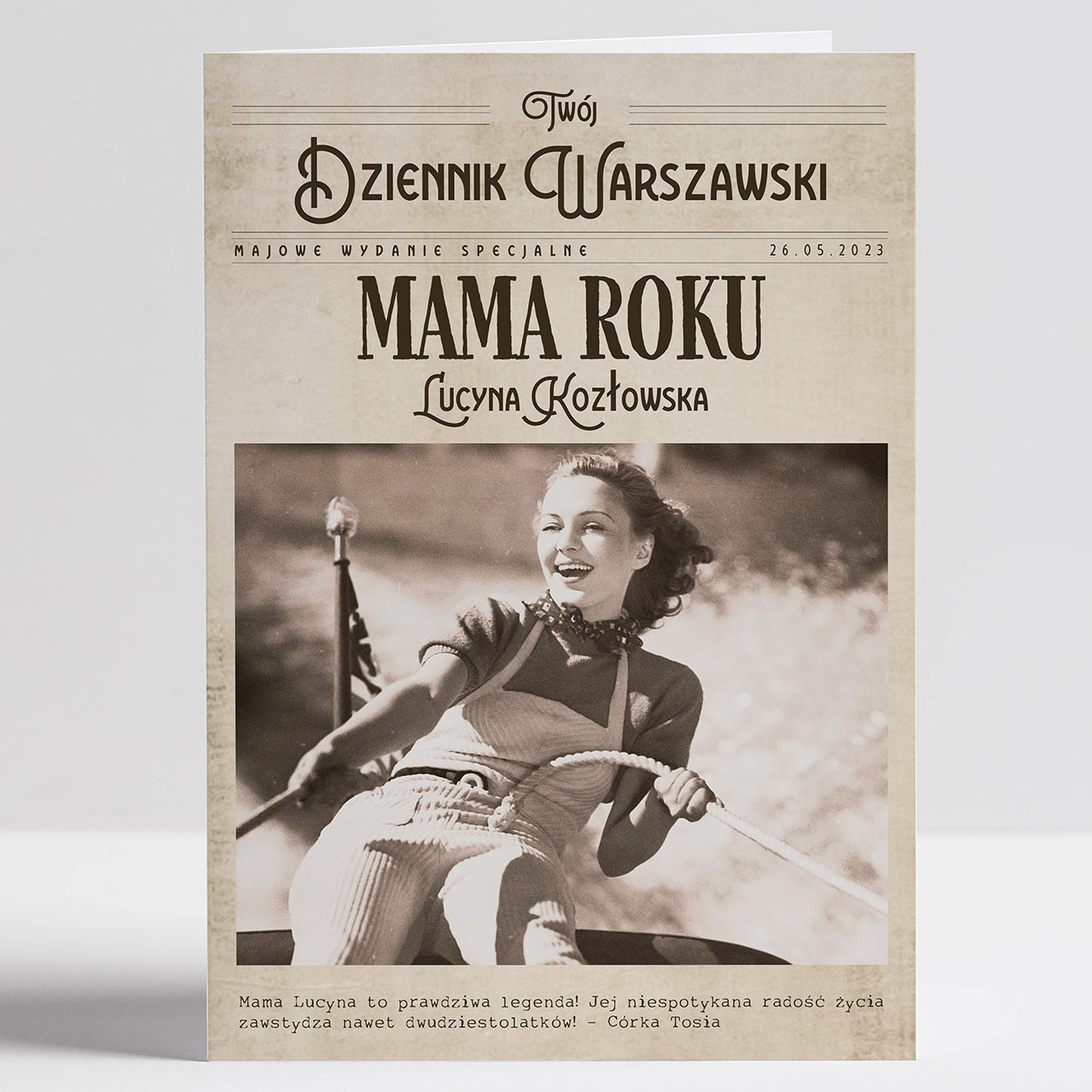 Kartka na Dzień Mamy - Dziennik Warszawski